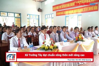 Xã Trường Tây đạt chuẩn nông thôn mới nâng cao