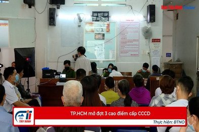 TP.HCM mở đợt 3 cao điểm cấp CCCD