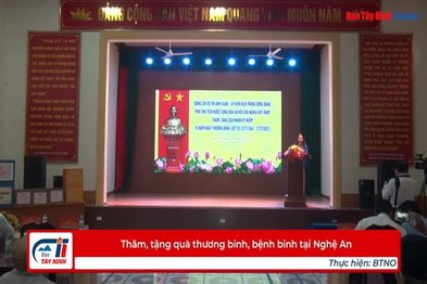 Thăm, tặng quà thương binh, bệnh binh tại Nghệ An