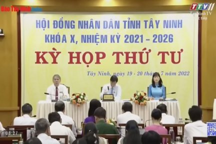 Trực tiếp-Phiên bế mạc Kỳ họp thứ 4, HĐND tỉnh Tây Ninh khóa X, nhiệm kỳ 2021-2026