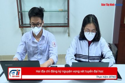 Hai địa chỉ đăng ký nguyện vọng xét tuyển đại học