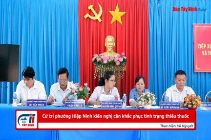 Cử tri phường Hiệp Ninh kiến nghị cần khắc phục tình trạng thiếu thuốc