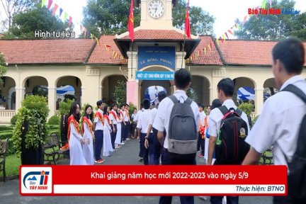 Khai giảng năm học mới 2022-2023 vào ngày 5/9