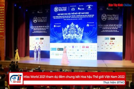 Miss World 2021 tham dự đêm chung kết Hoa hậu Thế giới Việt Nam 2022