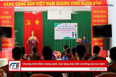 Chương trình Biên cương xanh, trao tặng máy tính và trồng cây lưu niệm