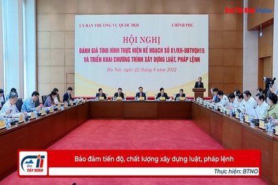 Bảo đảm tiến độ, chất lượng xây dựng luật, pháp lệnh