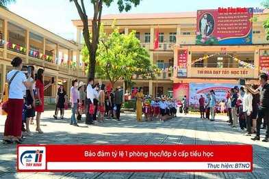 Bảo đảm tỷ lệ 1 phòng học/lớp ở cấp tiểu học