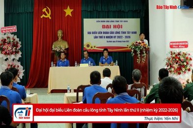 Đại hội đại biểu Liên đoàn cầu lông tỉnh Tây Ninh lần thứ II (nhiệm kỳ 2022-2026)