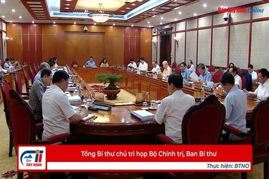 Tổng Bí thư chủ trì họp Bộ Chính trị, Ban Bí thư