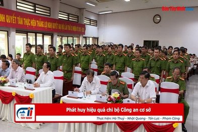 Phát huy hiệu quả chi bộ Công an cơ sở