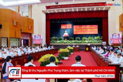 Tổng Bí thư Nguyễn Phú Trọng thăm, làm việc tại Thành phố Hồ Chí Minh