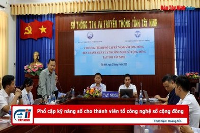 Phổ cập kỹ năng số cho thành viên tổ công nghệ số cộng đồng