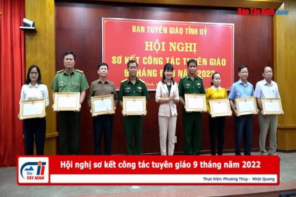 Hội nghị sơ kết công tác tuyên giáo 9 tháng đầu năm 2022