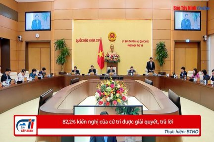 82,2% kiến nghị của cử tri được giải quyết, trả lời