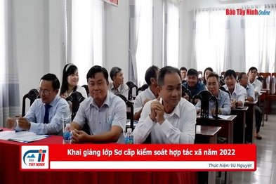 Khai giảng lớp sơ cấp kiểm soát hợp tác xã năm 2022