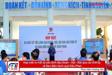 Họp mặt ra mắt kỷ yếu lãnh đạo Đoàn – Hội – Đội qua các thời kỳ và Ban điều hành quỹ Kiều Phan