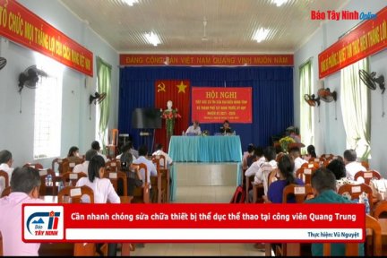 Cần nhanh chóng sửa chữa thiết bị thể dục thể thao tại công viên Quang Trung