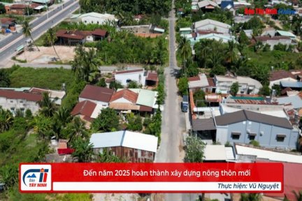 Đến năm 2025 hoàn thành xây dựng nông thôn mới