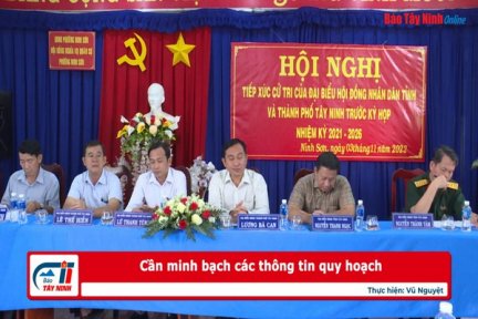 Cần minh bạch các thông tin quy hoạch