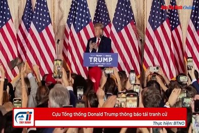 Cựu Tổng thống Donald Trump thông báo tái tranh cử