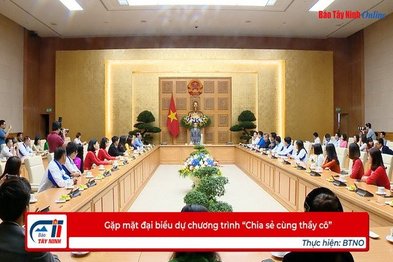 Gặp mặt đại biểu dự chương trình “Chia sẻ cùng thầy cô”