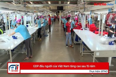 GDP đầu người của Việt Nam tăng cao sau 15 năm