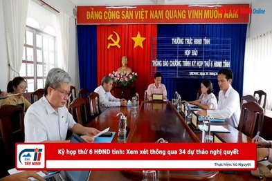 Kỳ họp thứ 6 HĐND tỉnh: Xem xét thông qua 34 dự thảo nghị quyết