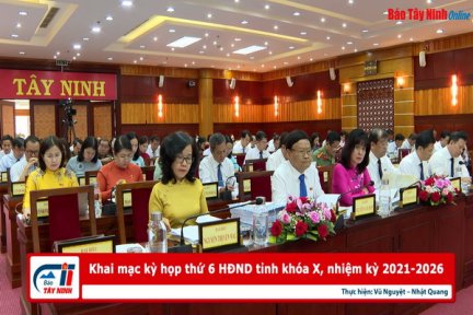 Khai mạc kỳ họp thứ 6 HĐND tỉnh khoá X, nhiệm kỳ 2021-2026