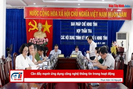 Cần đẩy mạnh ứng dụng công nghệ thông tin trong hoạt động