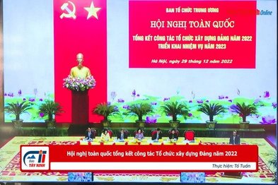 Hội nghị toàn quốc tổng kết công tác Tổ chức xây dựng Đảng năm 2022