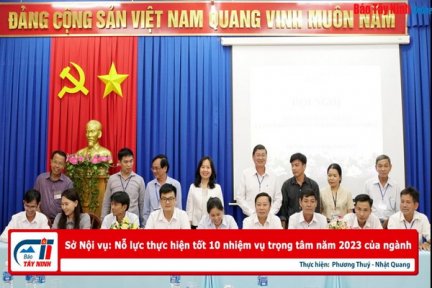 Sở Nội vụ: Nỗ lực thực hiện tốt 10 nhiệm vụ trọng tâm năm 2023 của ngành