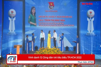 Vinh danh 12 Công dân trẻ tiêu biểu TP.HCM 2022