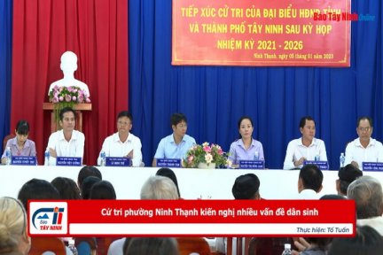 Cử tri phường Ninh Thạnh kiến nghị nhiều vấn đề dân sinh