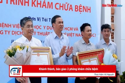 Khánh thành, bàn giao 2 phòng khám chữa bệnh