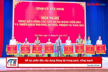 Nỗ lực phấn đấu xây dựng Đảng bộ trong sạch, vững mạnh