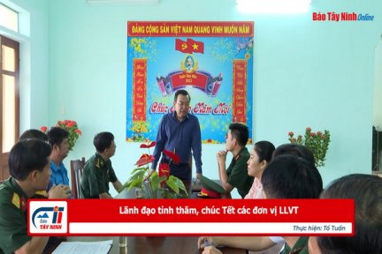 Lãnh đạo tỉnh thăm, chúc Tết các đơn vị LLVT