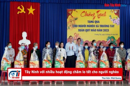 Tây Ninh với nhiều hoạt động chăm lo tết cho người nghèo