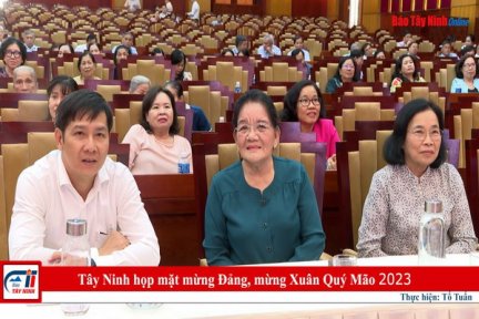 Tây Ninh họp mặt mừng Đảng, mừng Xuân Quý Mão 2023