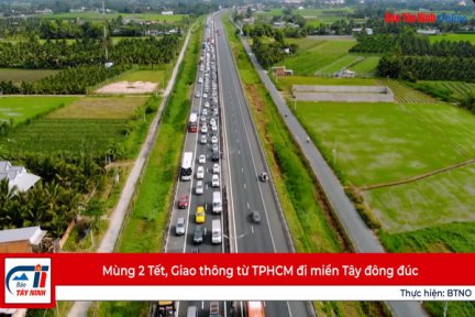 Mùng 2 Tết, Giao thông từ TPHCM đi miền Tây đông đúc