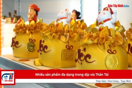 Nhiều sản phẩm đa dạng trong dịp vía Thần Tài