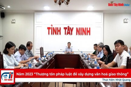 Năm 2023 “Thượng tôn pháp luật để xây dựng văn hoá giao thông”