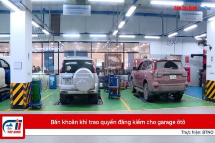 Băn khoăn khi trao quyền đăng kiểm cho garage ôtô