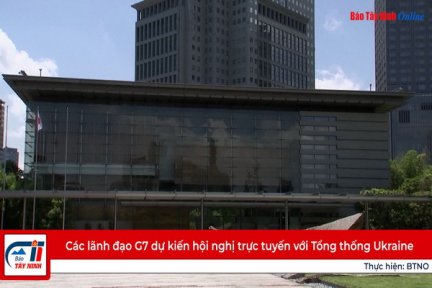 Các lãnh đạo G7 dự kiến hội nghị trực tuyến với Tổng thống Ukraine