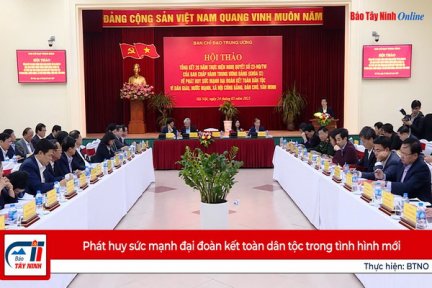 Phát huy sức mạnh đại đoàn kết toàn dân tộc trong tình hình mới