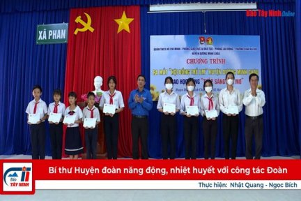 Bí thư Huyện đoàn năng động, nhiệt huyết với công tác Đoàn