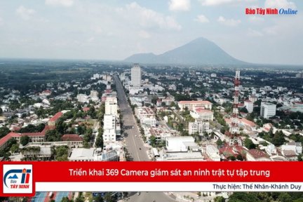 Triển khai 369 Camera giám sát an ninh trật tự tập trung