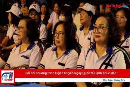 Sôi nổi chương trình tuyên truyền Ngày Quốc tế Hạnh phúc 20.3