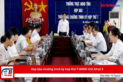 Họp báo chương trình kỳ họp thứ 7 HĐND tỉnh khoá X