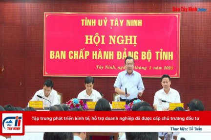 Tập trung phát triển kinh tế, hỗ trợ doanh nghiệp đã được cấp chủ trương đầu tư