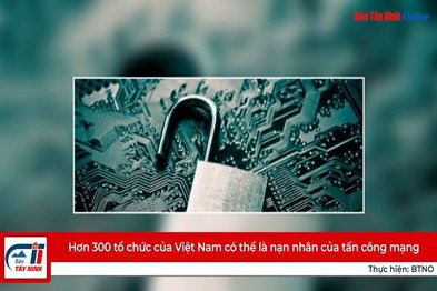 Hơn 300 tổ chức của Việt Nam có thể là nạn nhân của tấn công mạng